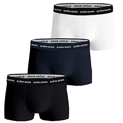 Boxeralsó Cotton Stretch 3-Pack black/white